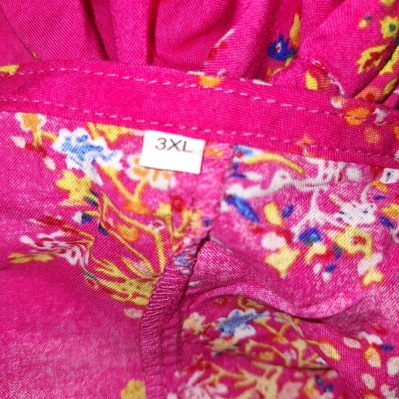 Floral Pink Sleeveless Jumpsuit - Picture 7 of 7